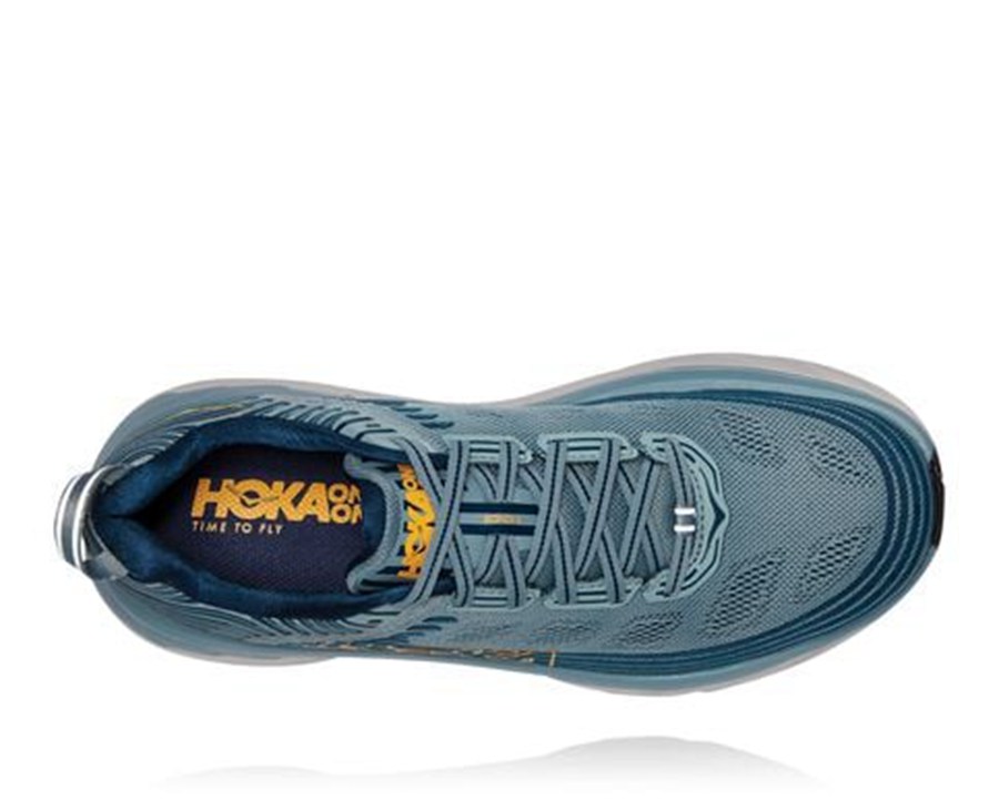 Hoka One One Tenisky Panske Modre - Bondi 6 - 85063-GMVH